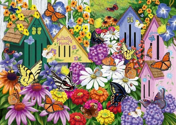 Wonder Forge Garden Neighbors 1000 Piece Jigsaw Puzzle for Adults Unique Perfectly-Fitting Pieces Fun Vibrant Imagery Exclusive X260525