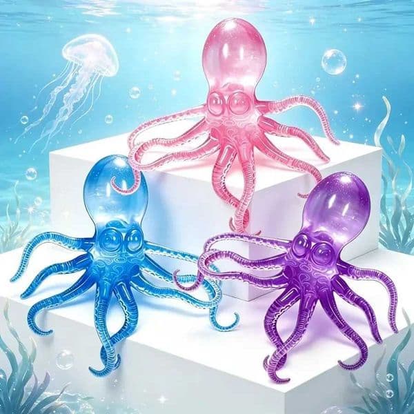 Safe Odorless Squishy Ocean Octopus Squeeze Fidget Simulation Stress Relief Slow Rebound Can Be Stretched Sensory Decompression Z260525