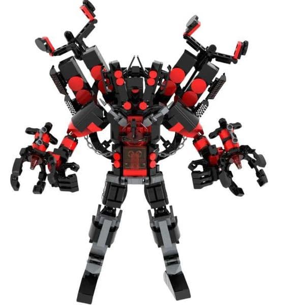 2025 New Skibidi Building Block Horror Game Speakerman Camara Cartoon Doll Toilet Titan TV Man es Model Kids Birthday Gift L260525
