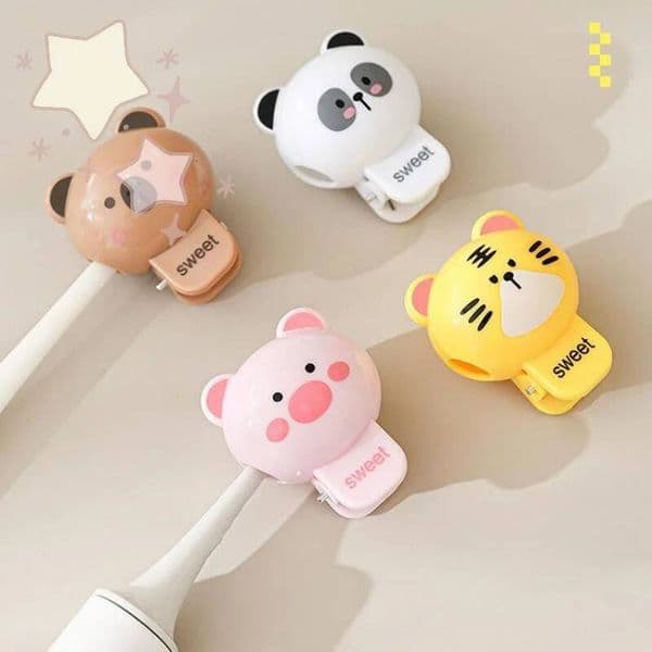 Cartoon Animals Head Cover Cap Dustproof Protector For Portable Electric Toothbrush Household Travel Bathroom Hygiene ddmythur