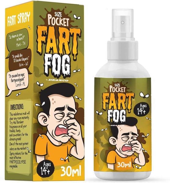 DEANCO Fart Spray - Fart Fog - Extra Strong - Smells Like Cow Poo - Non Toxic - Practical Jokes - April Fools Pranks Gag Gifts X260525