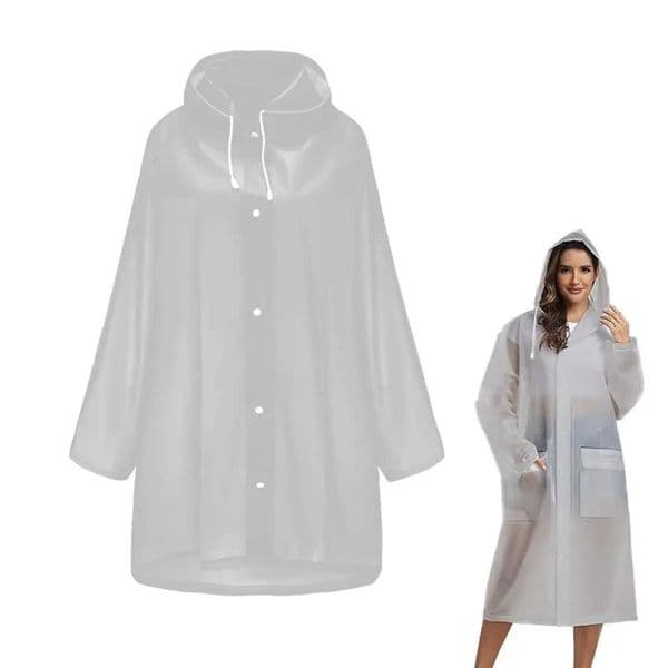 Durable EVA Rain Coat Thick Windproof Waterproof Full Coverage Poncho Unisex Outdoor Gear for Travel Camping Hiking C260525