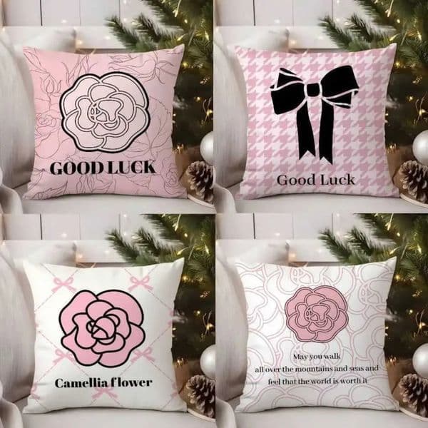 2026 Luxury Luxury Good Luck Case cologne Sofa Living Room Bedroom Double-Sided Printing Square Nap perfume Time Cushion Cover Free Shipping 6 16