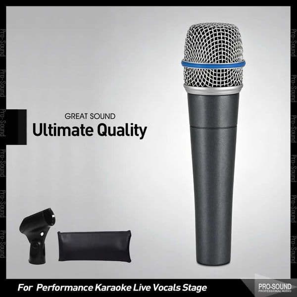 Ultimate Quality Professional BETA57U Dynamic Instrument Microphone For Musical DJ Stage Karaoke BBOX Recording Vocal Live Show T260525