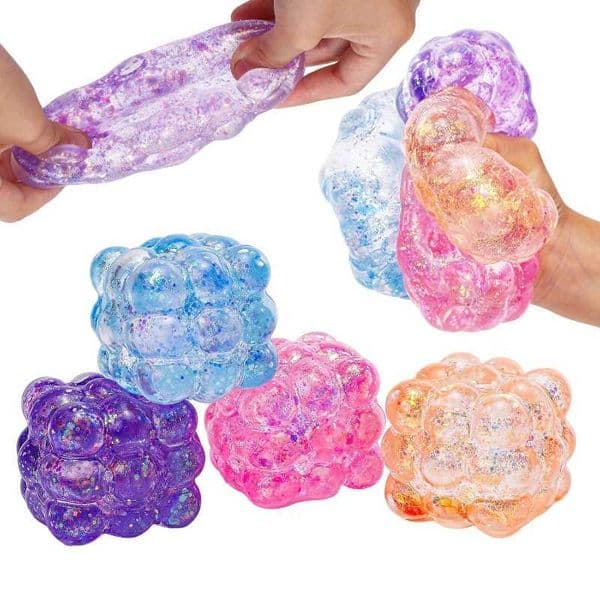 1Pc Three-dimensional Candy Kneading Music Squeeze Toy Cubes Maltose Stress Relief Toy Decompression Simulation Party Gift Z260525