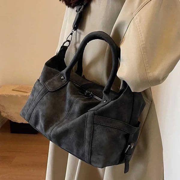 Retro Design PU Leather Shoulder Bags for Women 2024 Korean Fashion High Capacity Armpit Bag Female Crossbody Bag Tote HandbagsR260525