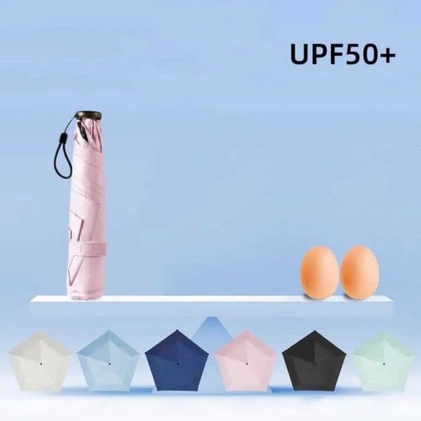 New Foldable Manual Sun Umbrella Sun Protection 6-Bone Frame Dual-Purpose Umbrella Ultra-Light UV Protection Pencil Umbrella L260522
