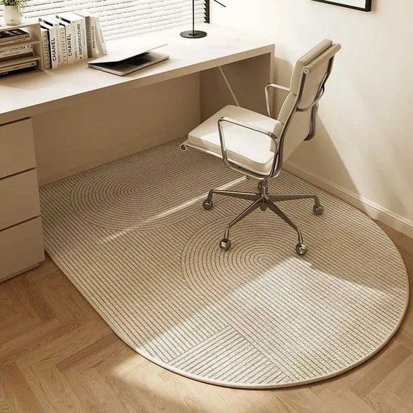 VIKAMA Chair floor mat Arched Bedroom vanity rug Modern home decor Study Playroom Swivel chair Mute rug Office desk floor matJ260525