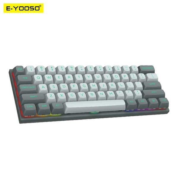 E-YOOSO Hz-61 RGB USB Mini 8K RT Mechanical Gaming Keyboard Magnetic Switch 61 Key Wired for Computer PC Laptop detachable cable Z260525