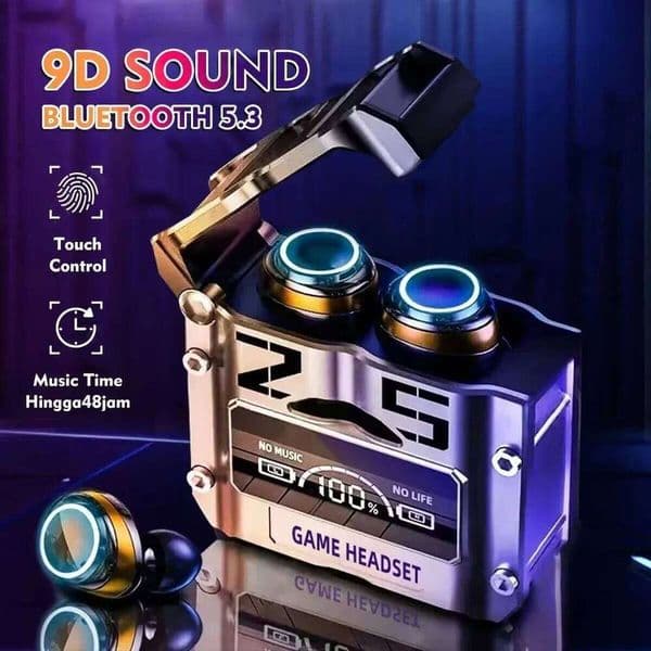 M25 TWS Wireless Headphones BT 5.3 Earbuds with LED Display Stereo, Touch Control & Noise Reduction Stereo Sound Headset 26L0525