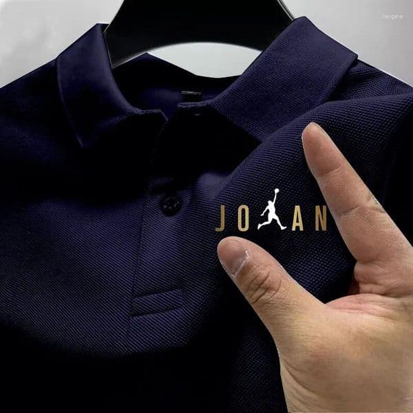 Men's Polos Summer Short Sleeved Solid Color Casual Collar Polo Shirt Fashionable Breathable Loose Basic Top Clothing