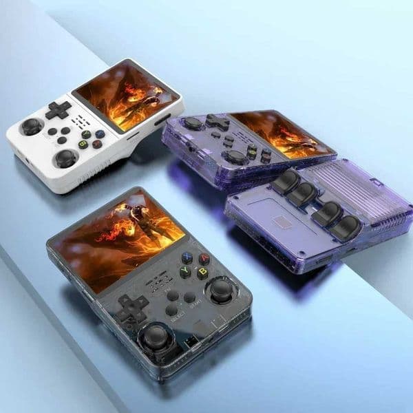 128G R36S Retro Handheld Video Game Console Linux System 35 Inch I Screen R35s Pro Portable Pocket Video Player 64GB Games L260525