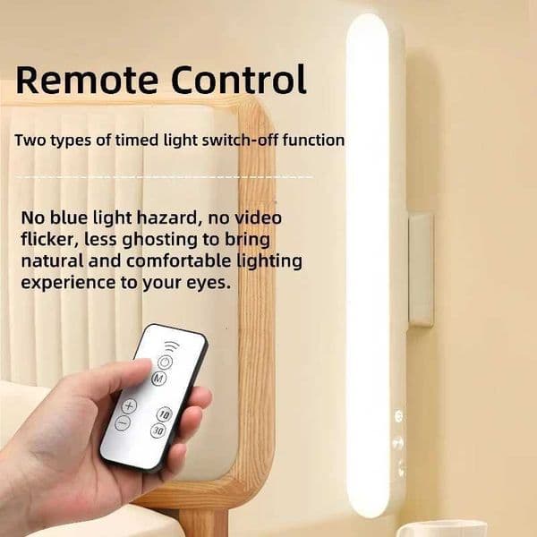 LED Table Lamp Magnetic Hanging USB Rechargeable Desk Lamp 3 Color Reading Light Dimmable Cabinet Closet Wardrobe Night LightR260525