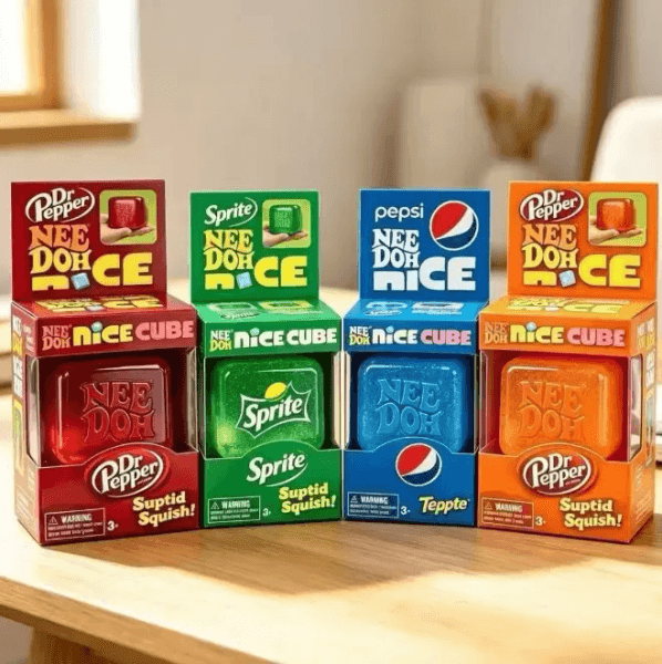 Cross-border new product Needoh 3D Dr Pepper Nice Cube Suptid Squish Stress Relief d13 Prop Supplies