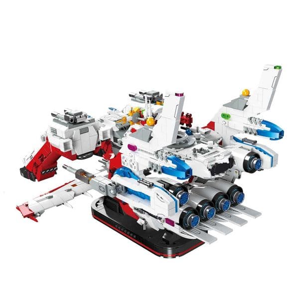 2899PCS Building Blocks Sci-Fi Starship Toy Set Desktop Ornament Creative Toy Model Assembly Toy Childrens Birthday GiftJ260525