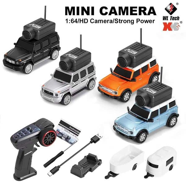 New 6406 1/64 high-speed remote control car equipped with FPV HD camera 24GHz gyroscope high-speed desktop racing toyT260525