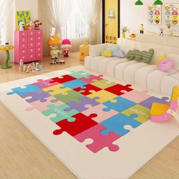 Dopamine Color Carpets for Living Room Ins Style Bedroom Decor Large Carpet Thicken Plush Lounge Floor Mat Home Fluffy Soft RugJ260525