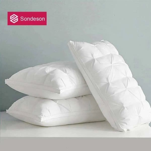 2026 Sondeson cologne Luxury White Goose Pillow Down Proof Queen perfume King Cotton 3D Style Rectangle Winter Bedding Pillows Free Shipping 6 17