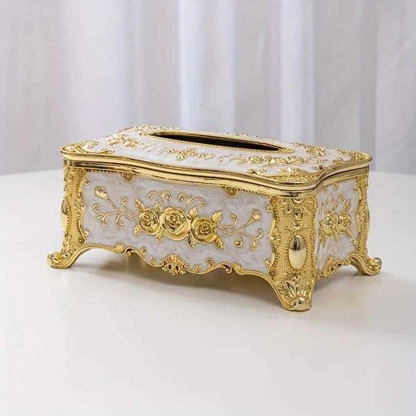 European and American style living room household tissue box light luxury style toilet paper storage box creative ornamentsJ260525