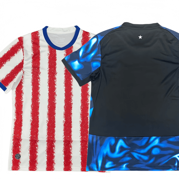 Discount 2026 world cup Paraguay men soccer jerseys Breathable quick dry High quality red white football jerseys custom printed name and number size S-3XL