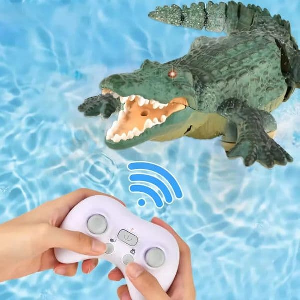 Rc Animals Crocodile Model Simulation Waterproof for Outdoor Lake Electric Remote Control Alligator Shark Childrens Water Toys 260525