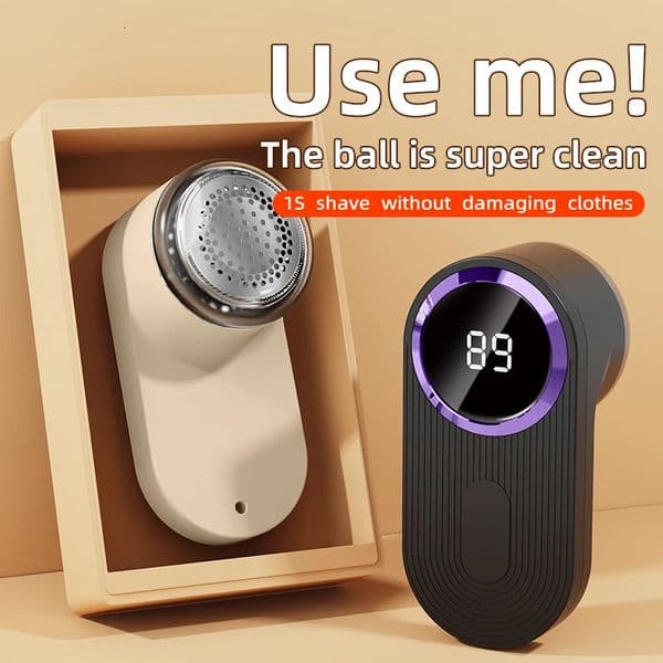 Electric Fuzz Pellet Remover Lint Remover for Clothing LED Display Rechargeable for Clothes Fabric Shaver Fluff Remover 260526