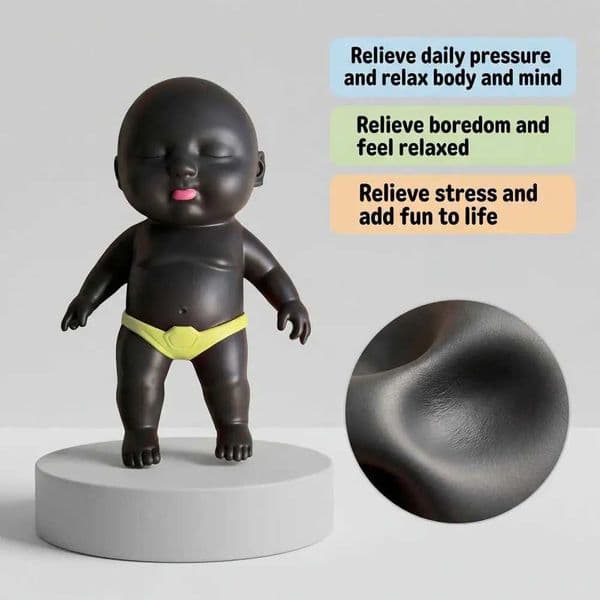 Stress Relief Babies Toy Hand Squeeze Toy Black Babies Stress Relief Toy Slow Anxiety Squeeze Ball Soft Stretchy Mini Fidget Q260526
