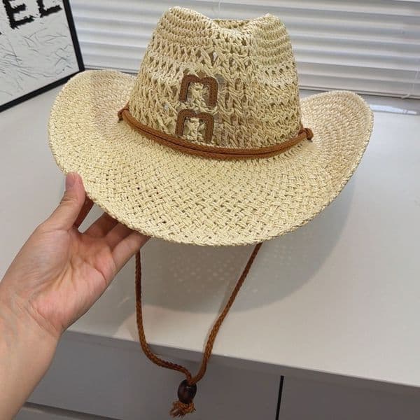 Designer Hat for Womens Women's Flat Top Straw Sun Hat with Colorful Ribbon Designer Bucket Hat for Casual Travel Daily Wear Summer Beach
