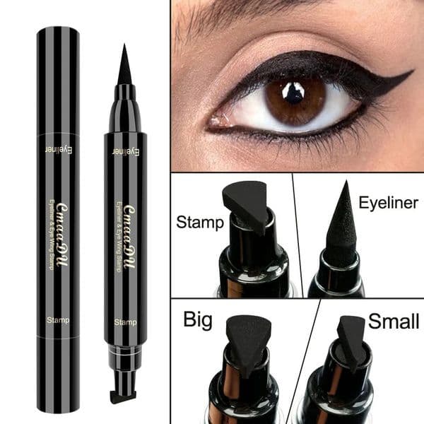 1 Pcs Black Wings Stamp Liquid Eyeliner Easy Cat Eye Template Makeup Tool smudge Vamp Wing Lasting Waterproof sweat 260526