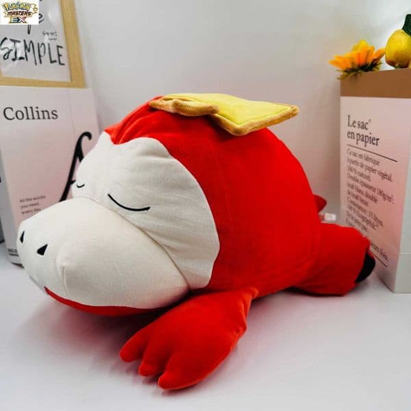 50cm Large Sleeping Reclining Fire Crocodile Pillow Sofa Cushion Plush Doll Toy L260526UQNP