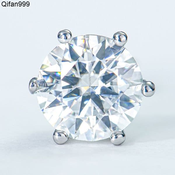 High Quality Gemstone Jewelry 925 Sterling Silver Moissanite Earring for Women