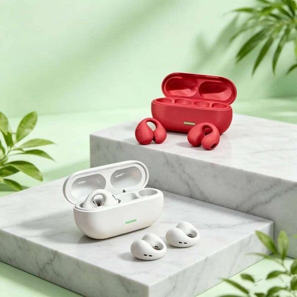 TWS Fone BT Headset 5.3 Wireless Air Conduction Headphones Clip Ear Music Noise Canceling HD Call Sports Gaming Earphone 26Y0526