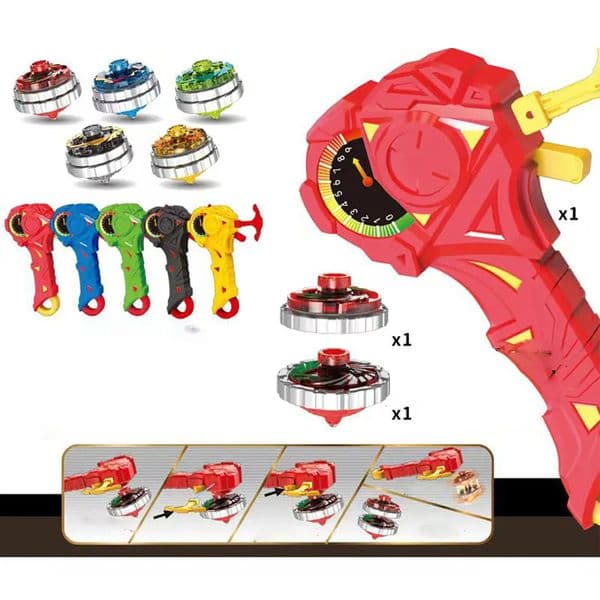 Childrens Alloy Spinning Multiple Gameplay Gyro Toys Magic Combination Pull Rope Cool Light Festivals Birthday Gifts Kids 260526