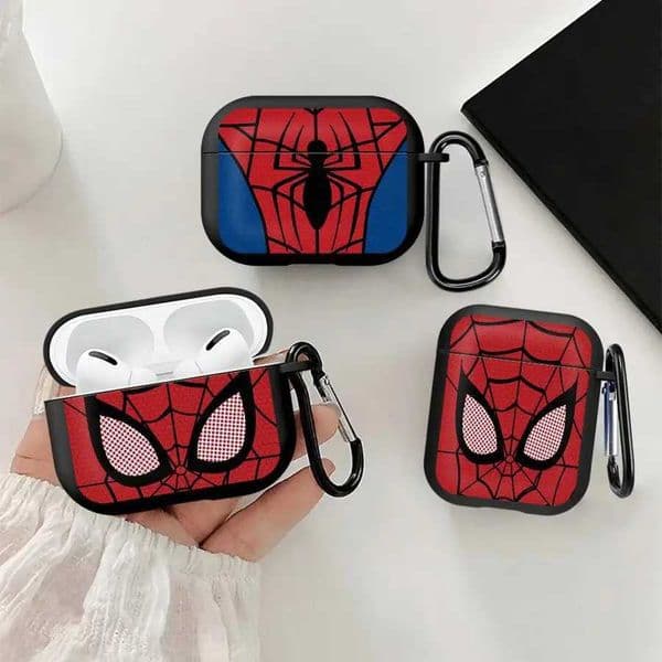 Earphone Cases Cover Case For Airpods 1 2 Pro3 3 4 Pro Pro2 Black Spider Design T260525