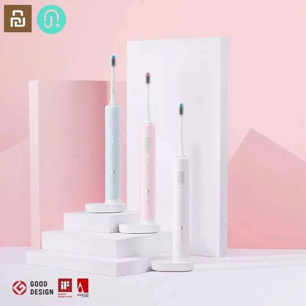 DrBEI Sonic Electric Toothbrush C1 IPX7 Level Waterproof Wireless Induction Charging 20 Days Standby with 2pcs Toothbrush HeadL260526