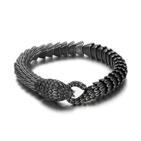 Vintage Snake Ouroboros Men Bracelets Stainless Steel Women Jewelry in Top Quality Fashion Accessories Gifts Wholesale 260526