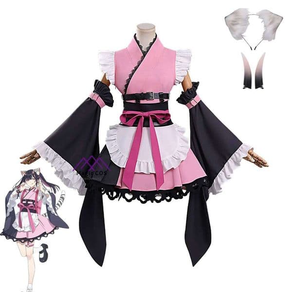Top Super Dimension Princess Kaguya Cosplay Costume Anime Noi Komazawa Role Playing Outfit Headwear Tails Set for Women ComicCon