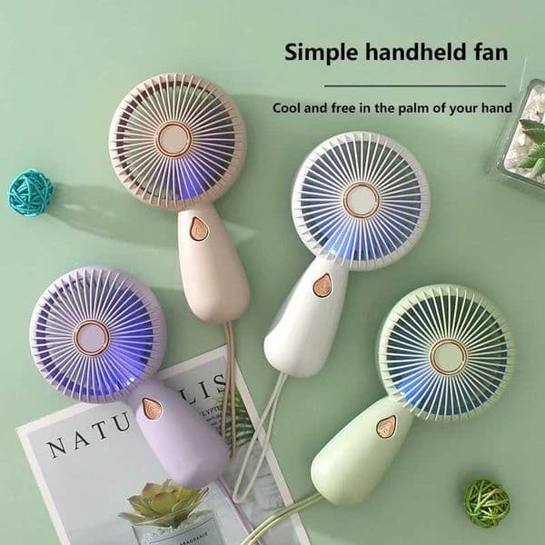 New Hand Holding Fan MINI USB Handheld Low Noise Portable Silent Office Desk Student On Dormitory Charging Outdoor 2026 Z260526