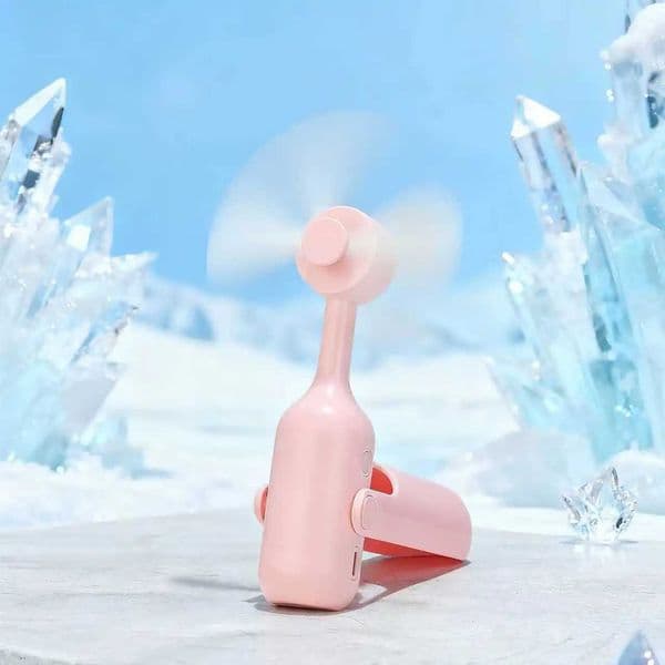 USB charging portable small fan foldable handheld eyelash fan portable mini fan suitable for office outdoor and travel Z260526