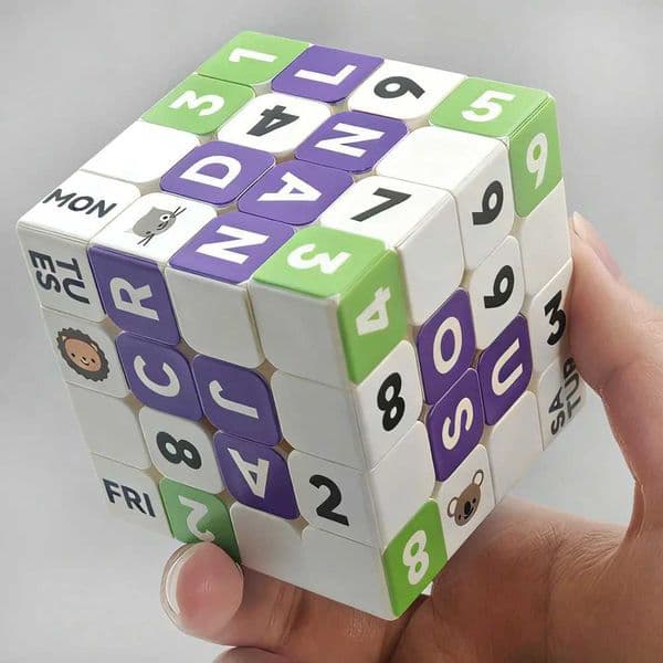 4x4 Cube 4x4x4 Time and Calendar UV Color Printed Relax Puzzle Professional Smooth speed cube puzzle cube Birthday L260526