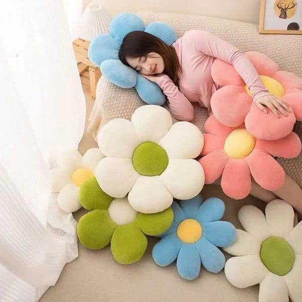 Daisy Flower Plush Cushion Colorful Petal Throw Pillow Plush Toy Sofa Cushion Home Decoration Office Nap Headrest Pillow Gift H2605251