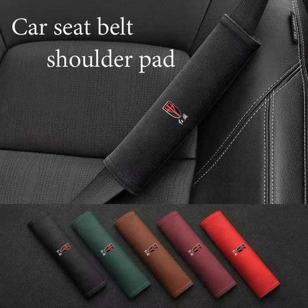2pcs car seat belt cover shoulder protector suede for Hongqi H5 H6 H7 H9 PHEV HS3 HS5 HS7 HS9 E-HS9 HQ9 E-HS3 E-QM5 Z260526