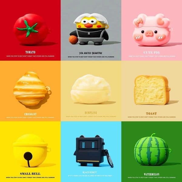 3D Cartoon Case For Redmi Buds 8 Lite Silicone Soft Protective Cover For Redmi Buds 6 Lite Earphone Shockproof With Hook T260525