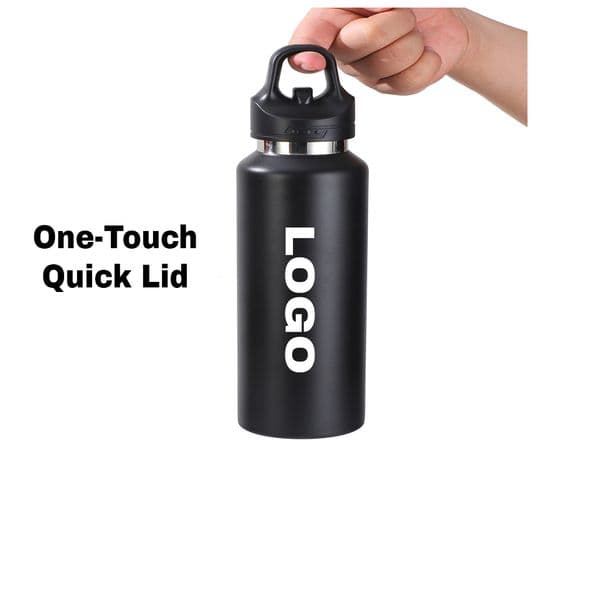 Customizable Wholesale 12oz Stainless Steel Threadless Sports Water Bottle with Quick-Release Cap & Custom Logo for Corporate Gi