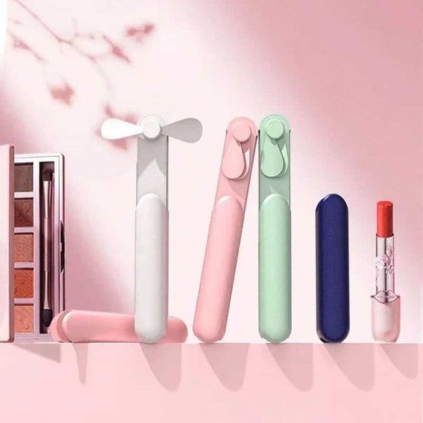 3-in-1 Foldable Mini Portable Handheld Fan 2000mAh Power Bank USB Rechargeable Personal Cooling for Outdoor Travel Z260526