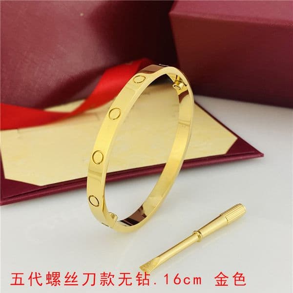Car tierr Jewelry Fifth Generation Titanium Steel Screwdriver Bracelet Non-Fading 18K Couple Fashion Stainless Steel Bracelet for Women