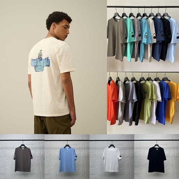Designer Mens T-Shirts 2026 Summer cppcompanyyyy graphic tee Unisex Streetwear Cotton Short Sleeve Tops tshirt Casual Crew Neck t shirt Street Style shirts
