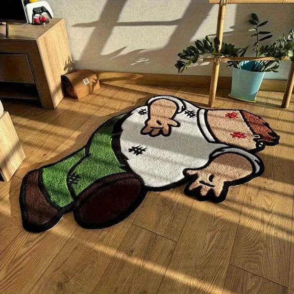 VIKAMA Funny Joke Cartoon Bedroom Carpet Soft and Slip-resistant Childrens Bedside Rug Living Room Sofa Cushion Home Decoration W260525