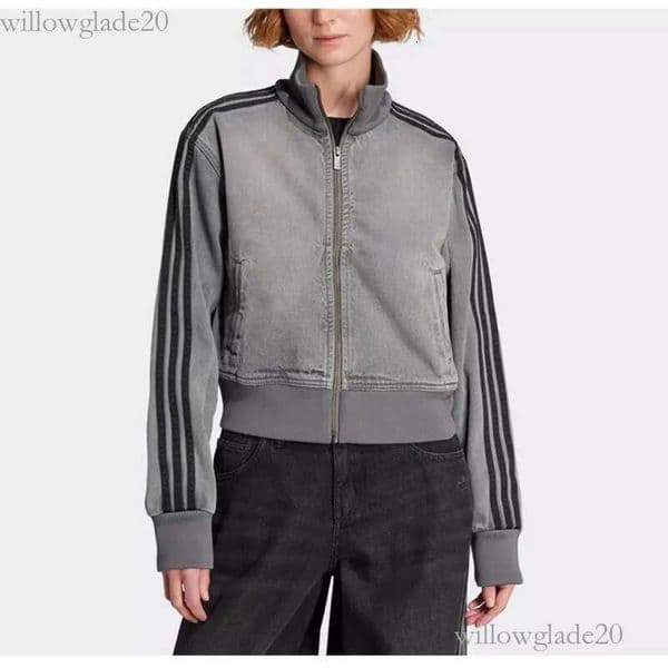 chinese jacket 2026 Autumn Men's and Women's Sports Leisure Retro New Chinese Tang Style Denim individual Jacket Coat Embroidered Stripe Logo 1d9