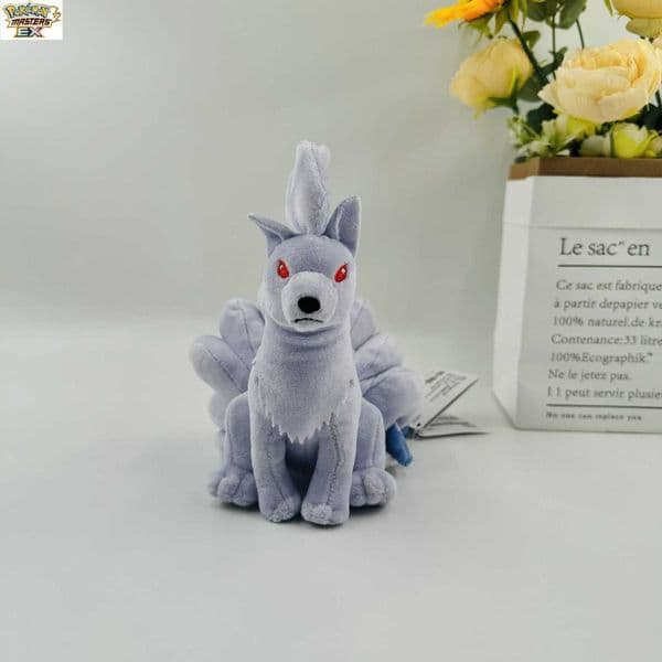 New 16cm Small Size Elf Sitting Purple Nine-Tailed Fox Plush Toy with Tag L260526IK5I